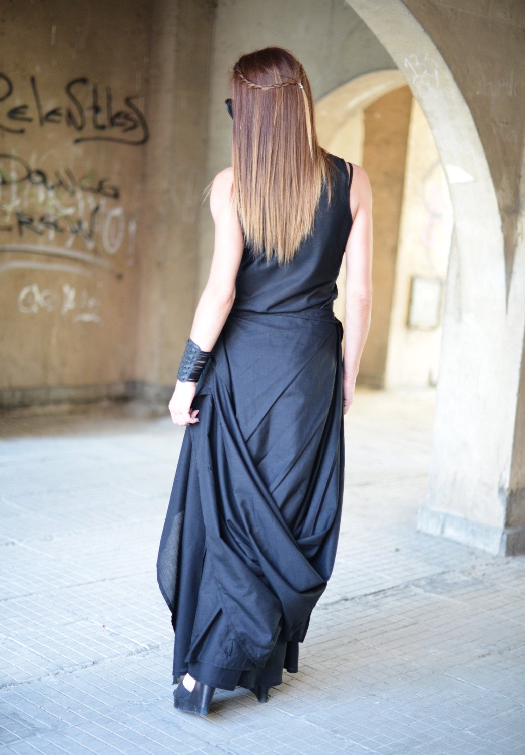 Black Long Summer Dress, Dresses Spring & Summer