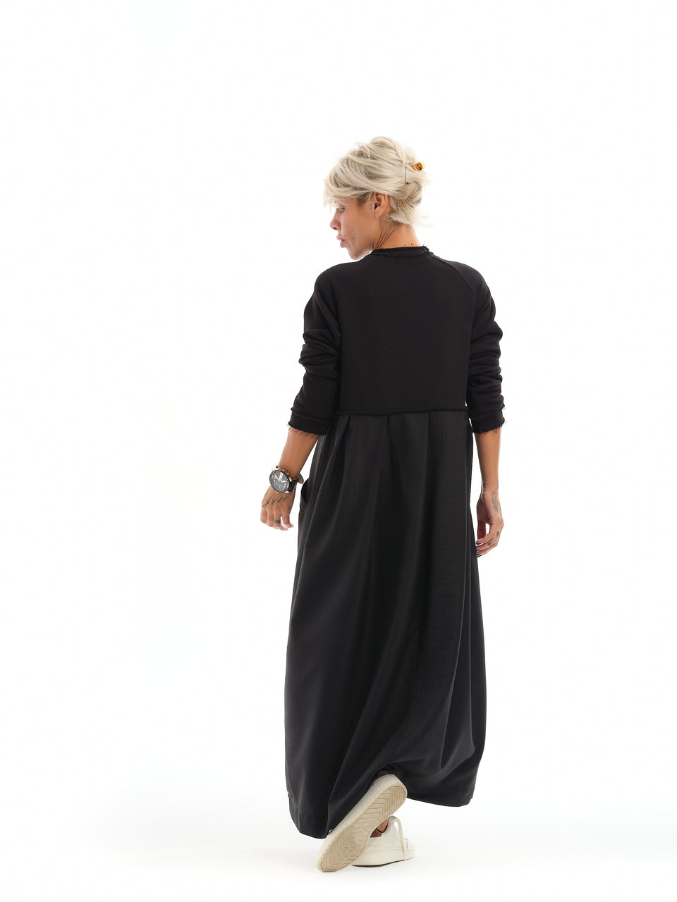 RELAXED MAXI BABYDOLL DRESS