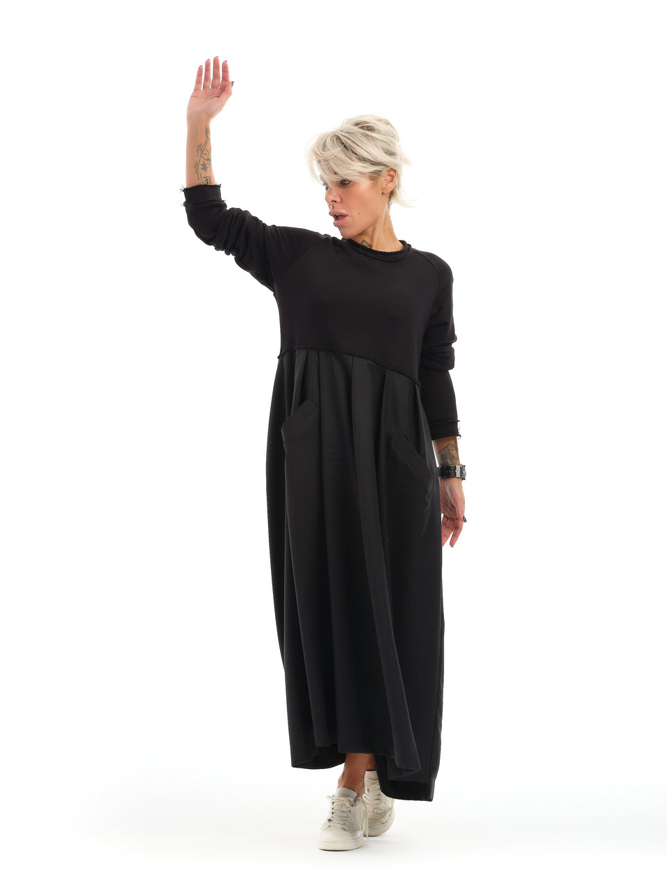 RELAXED MAXI BABYDOLL DRESS