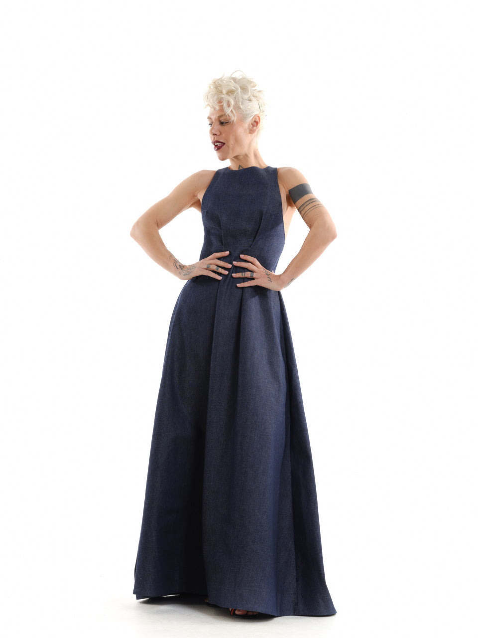 Navy Maxi Tulle Skirt with High Waist – Clothes By Locker Room
