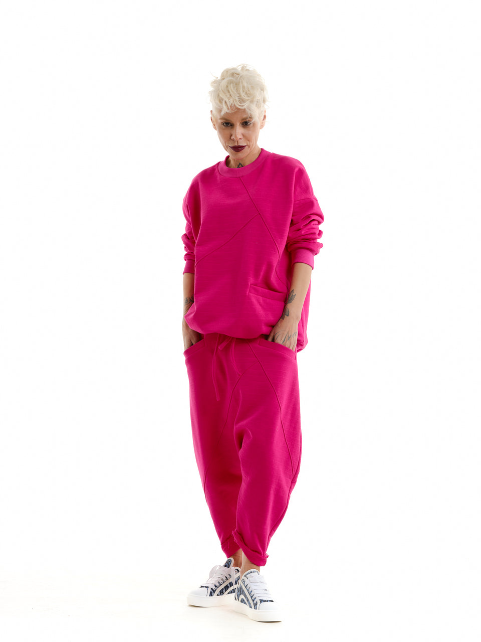 MAGENTA SWEATSUIT SET