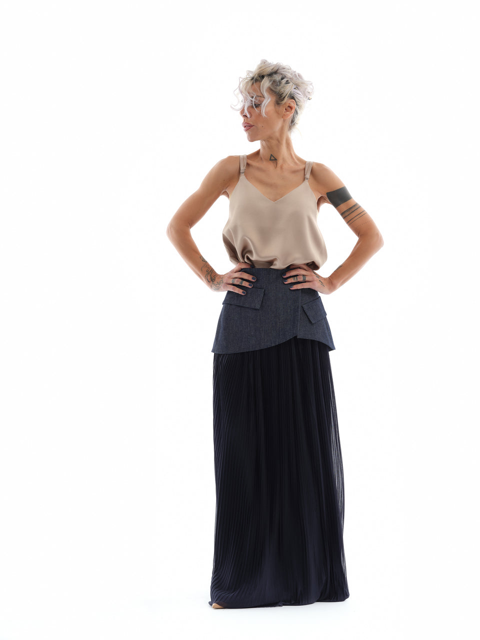 DENIM SOLEIL MAXI SKIRT