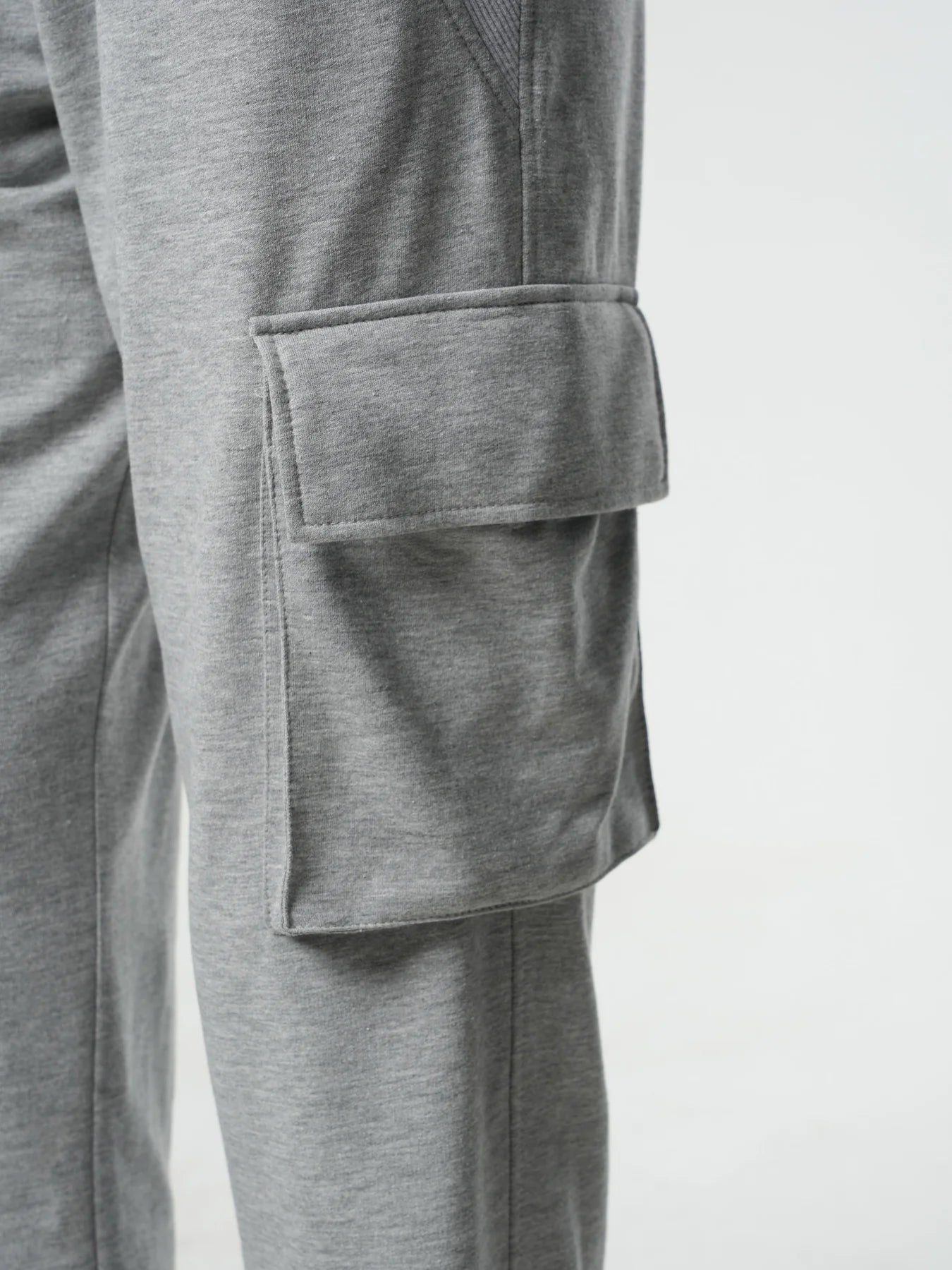 CASUAL CARGO PANTS IN Grey by Metamorphoza