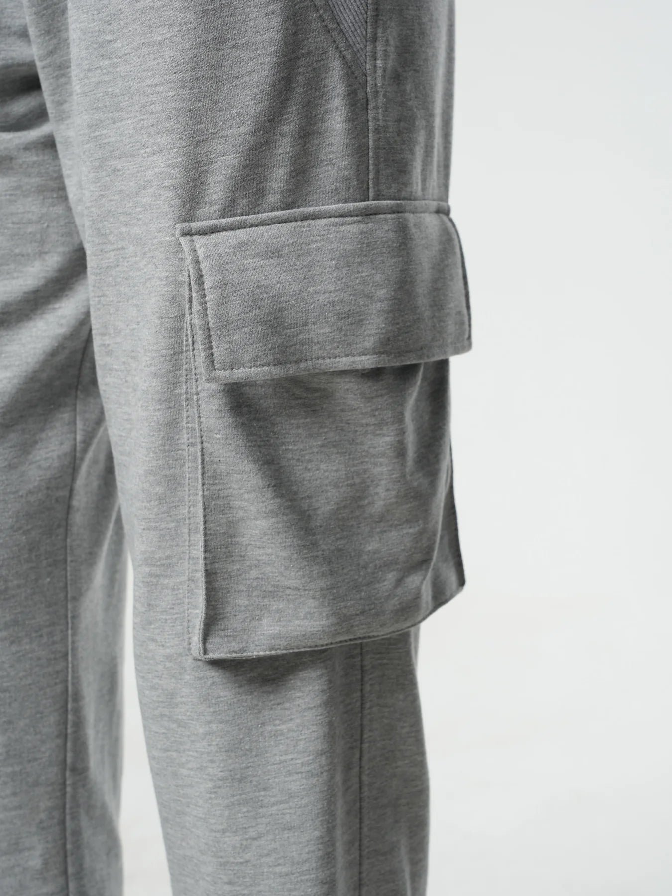 CASUAL CARGO PANTS IN Grey by Metamorphoza