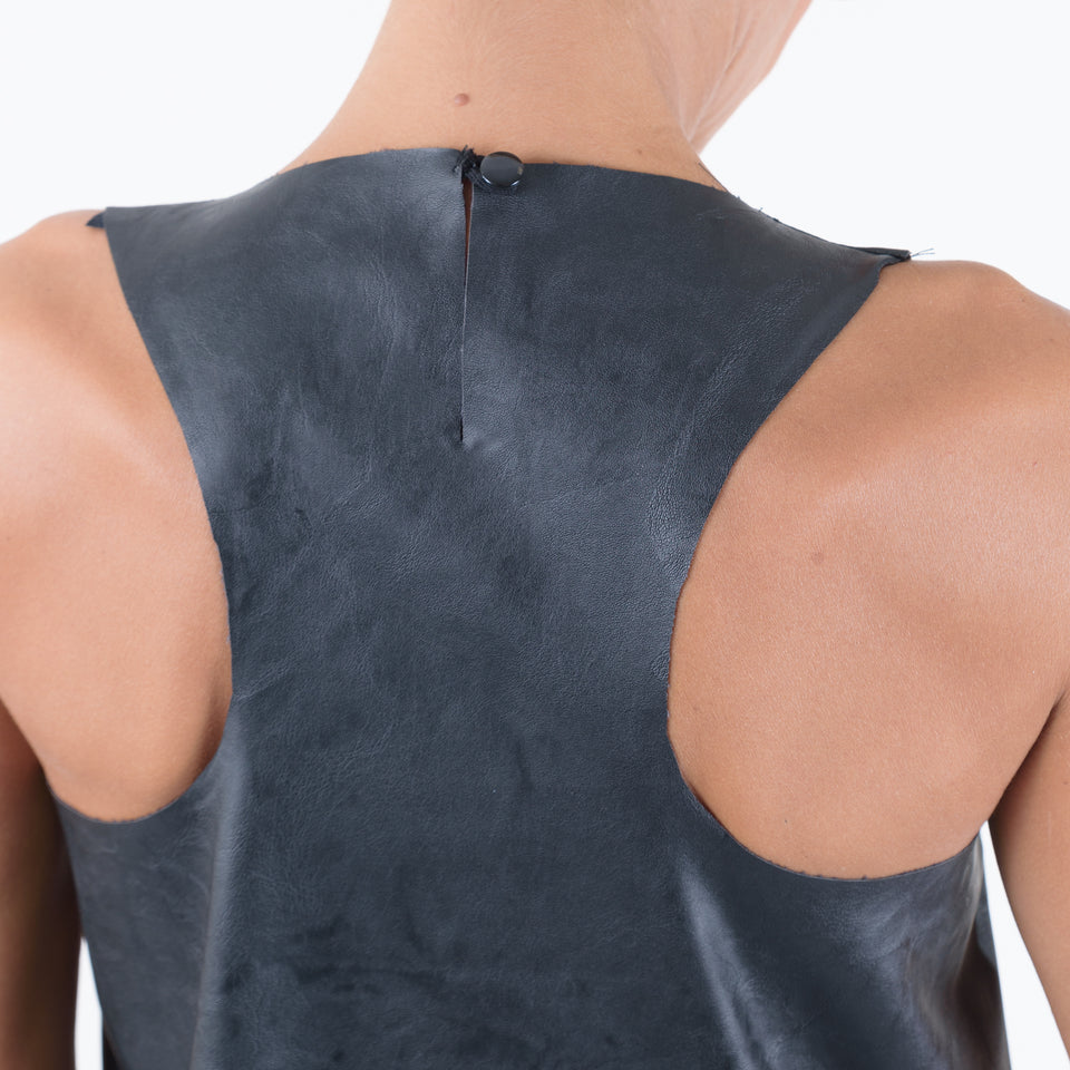 LEATHERETTE LOOSE TOP