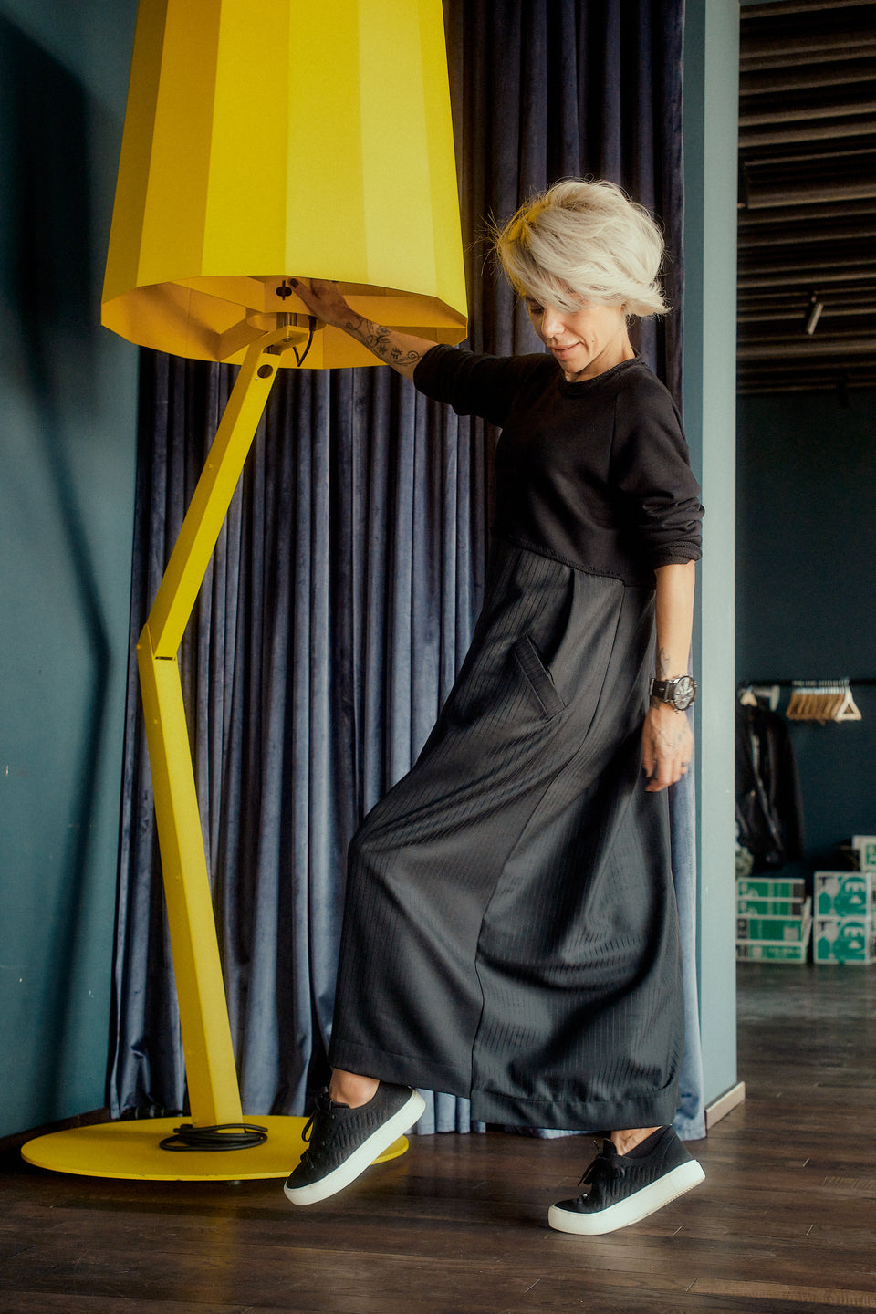 RELAXED MAXI BABYDOLL DRESS