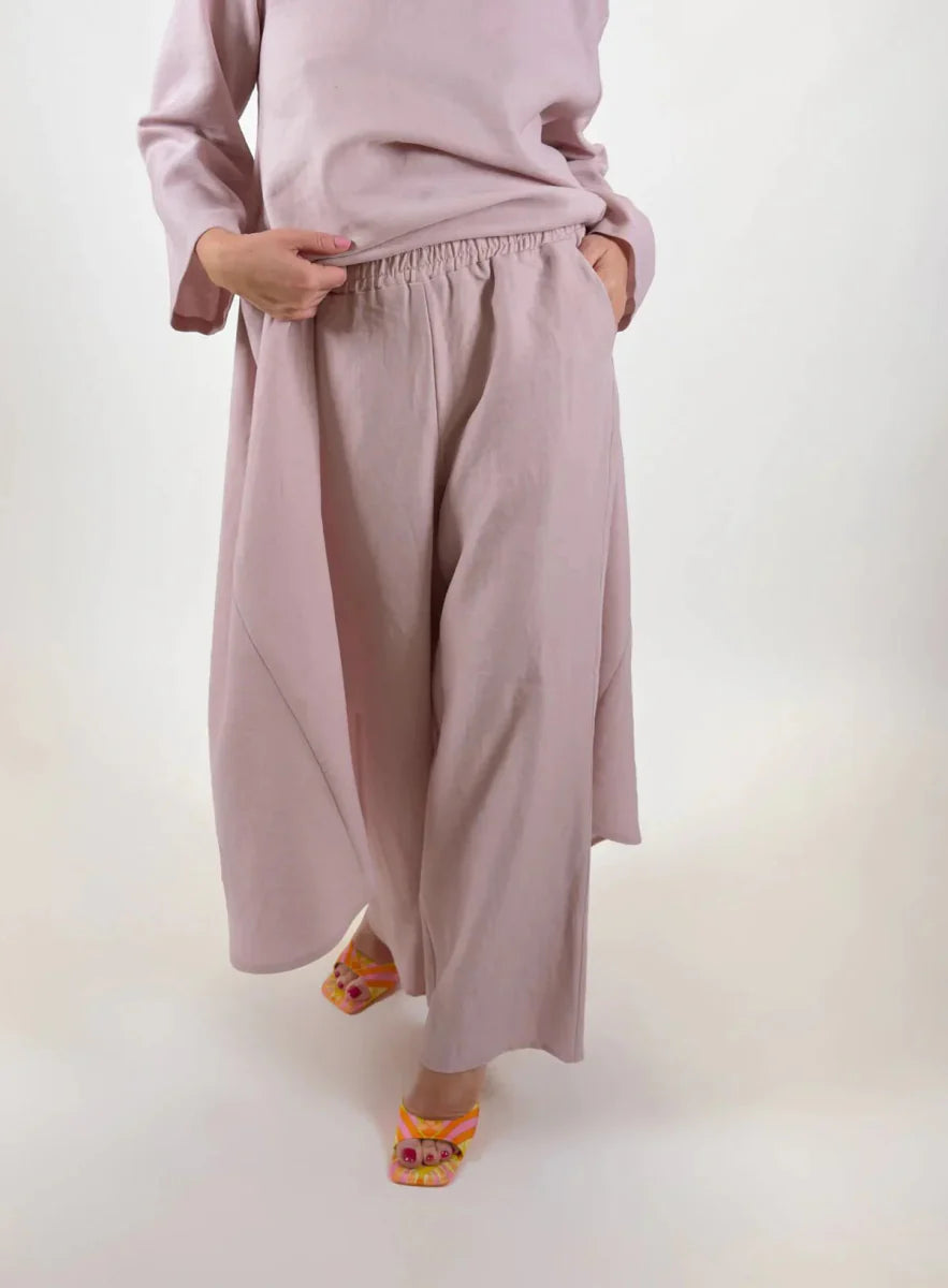 WIDE LINEN PANTS JESIKA by EUG Fashion