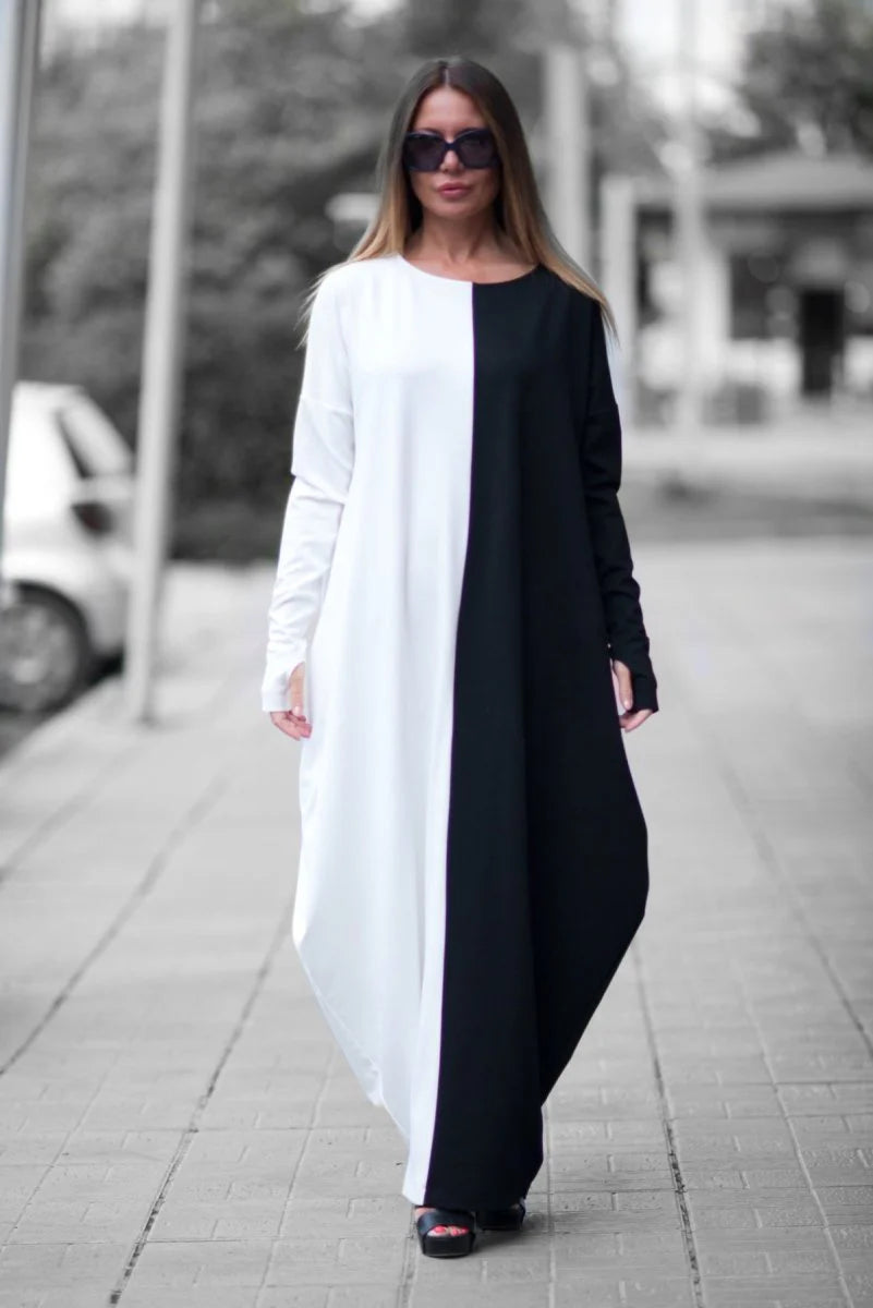 LONG COTTON DRESS WENDY by EUG Fashion