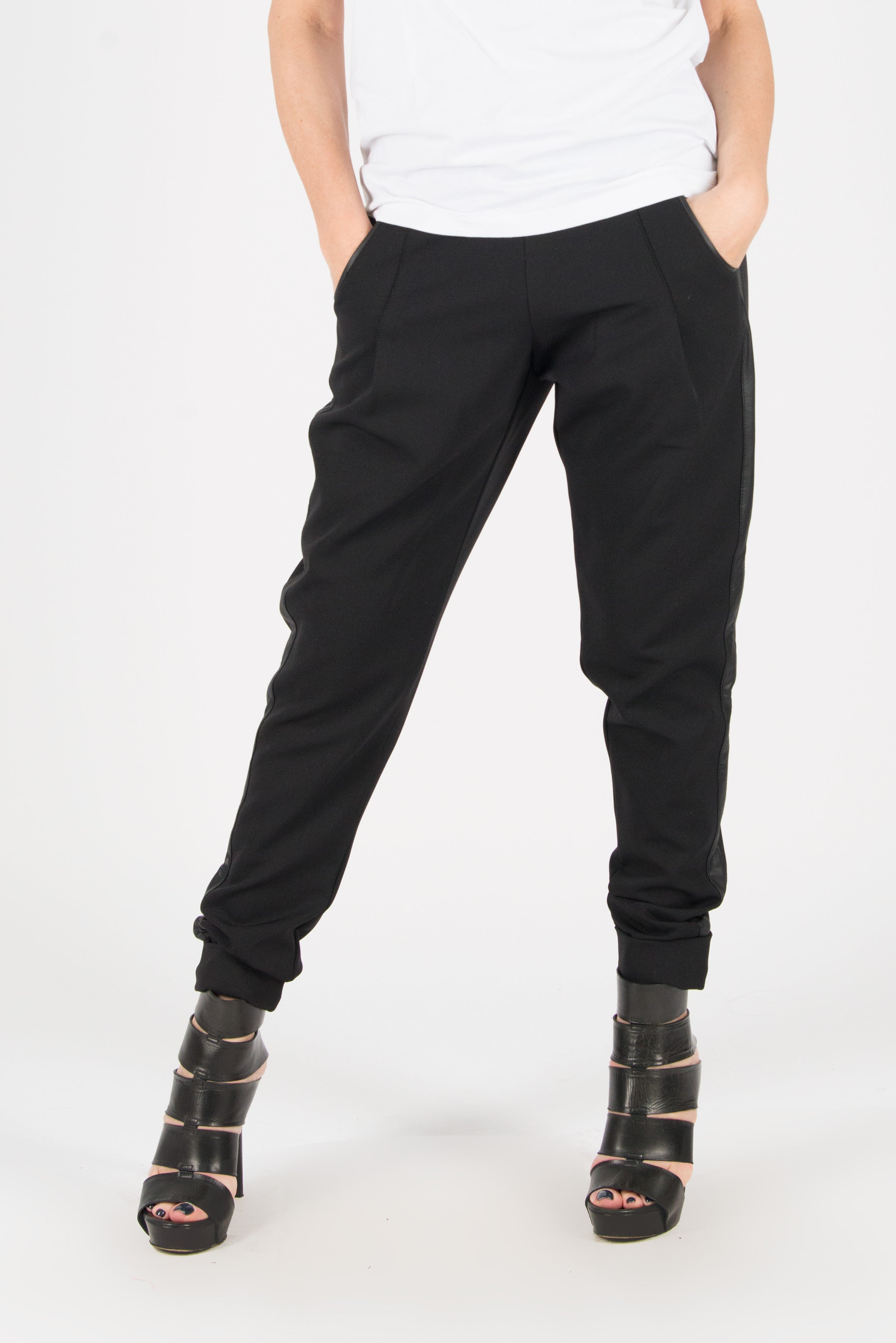 Black Cotton Tight Pants, Black Elegant leggings, New Arrival