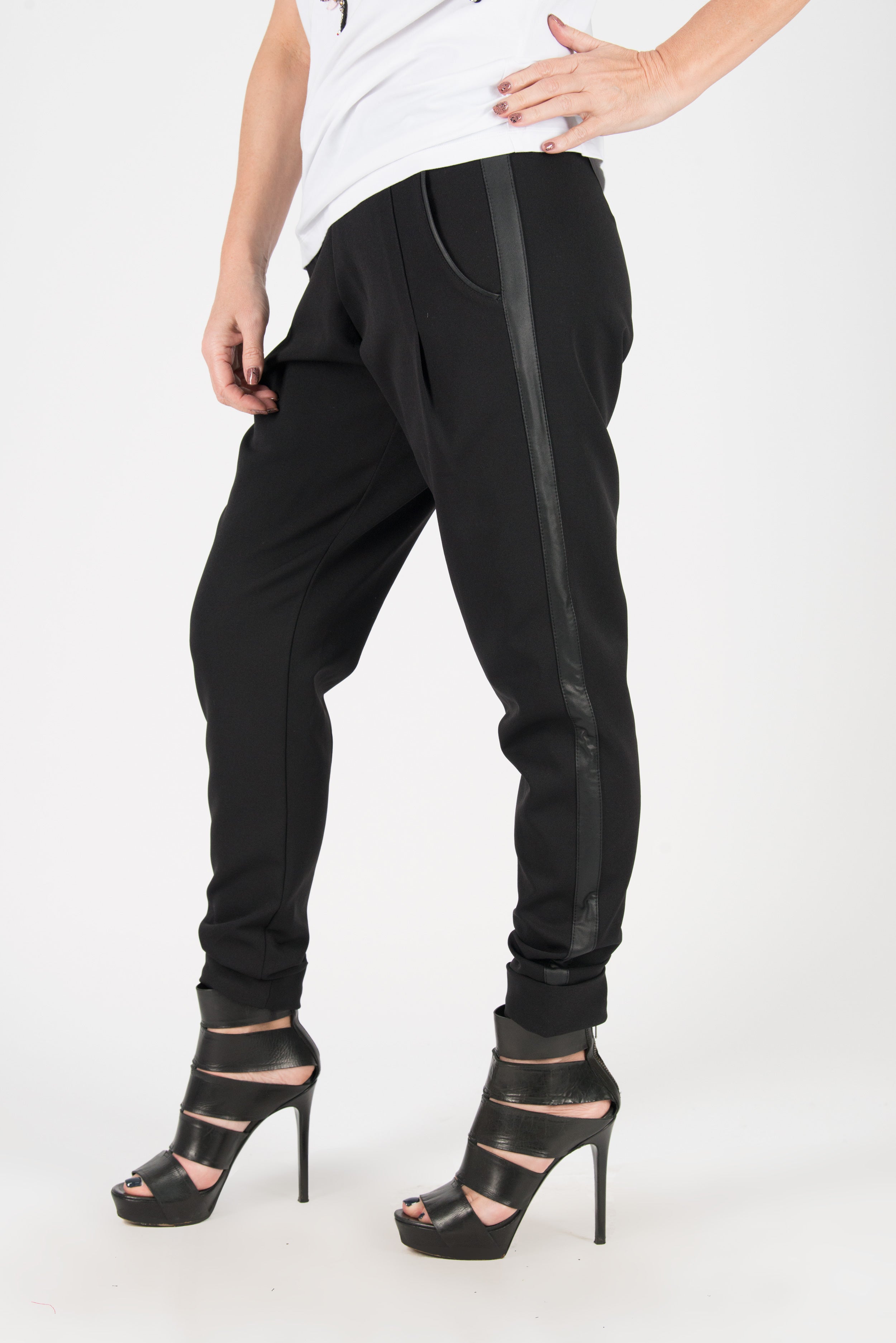 Black Cotton Tight Pants, Black Elegant leggings, New Arrival