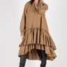 Autumn Winter Camel Cashmere Wool Maxi Dress, Dresses & Maxi Dresses