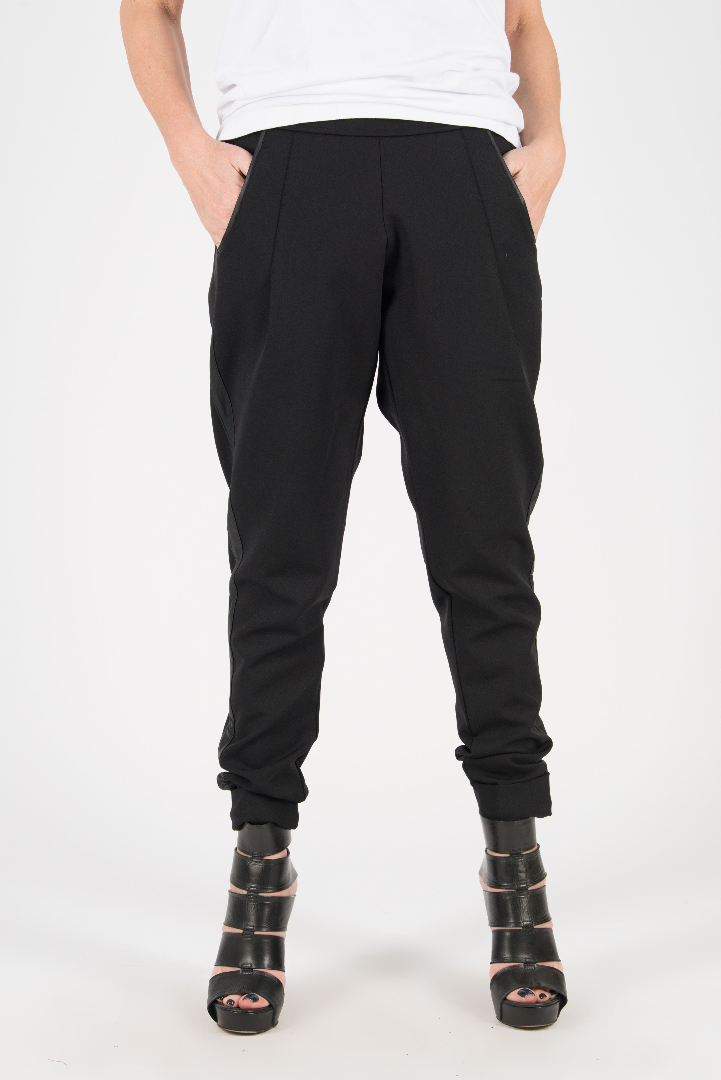 Black Cotton Tight Pants, Black Elegant leggings, New Arrival