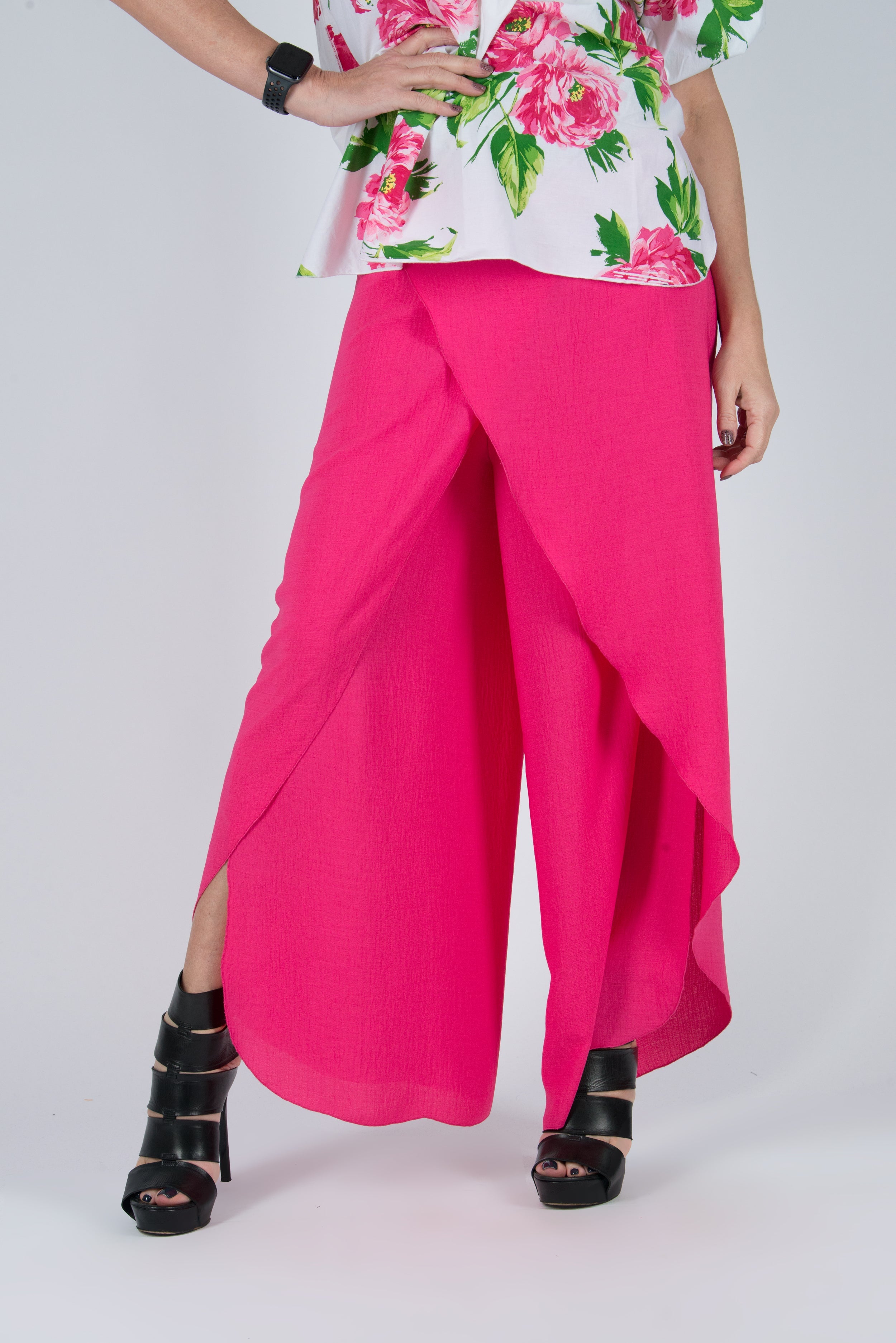 Summer Boho Hot Pink Pants by EUG Fashion