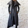Oversize Black Long Sleeveless Jacket METC0055 - Metamorphoza