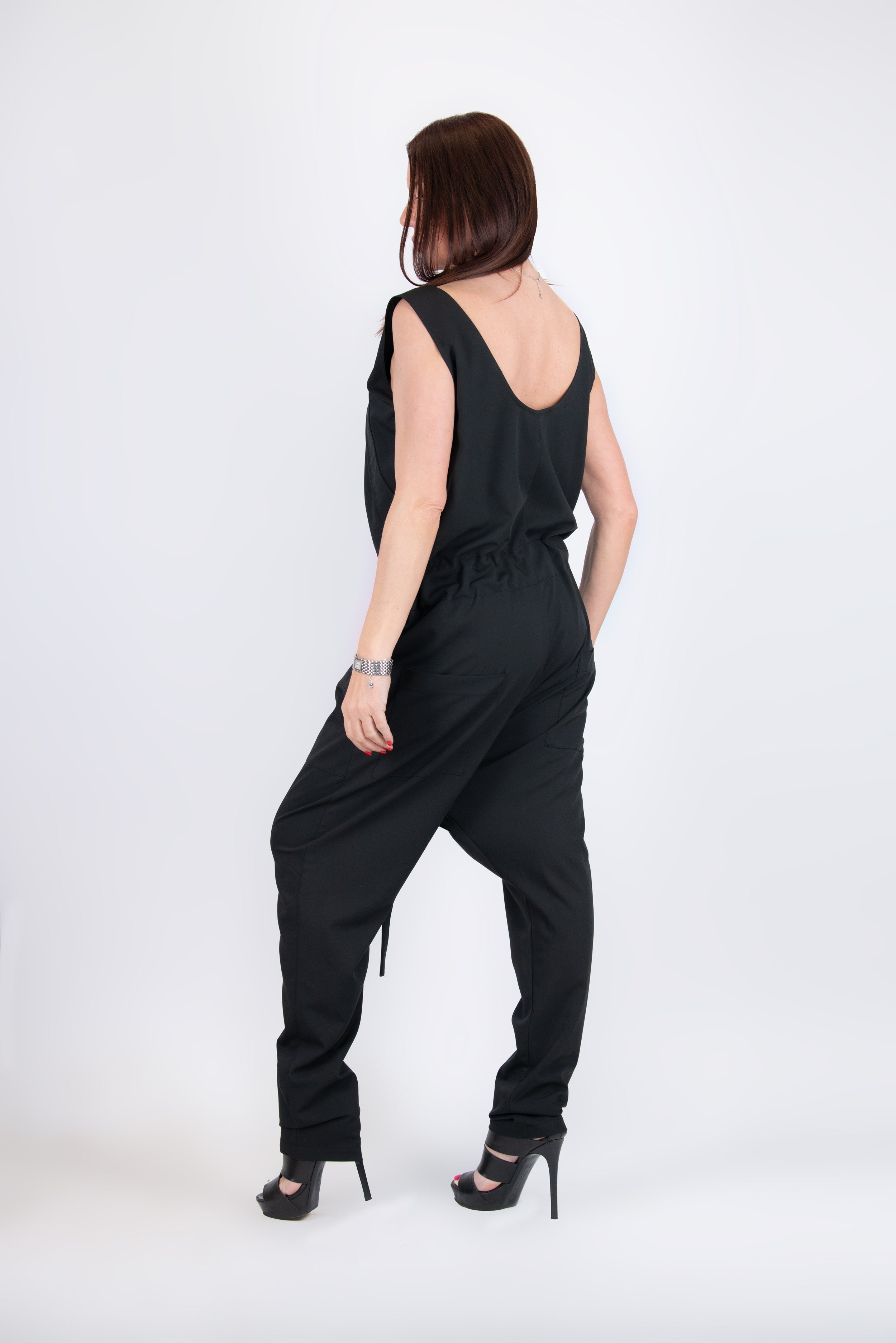 Black Summer Elegant Jumpsuit by EUG Fashion