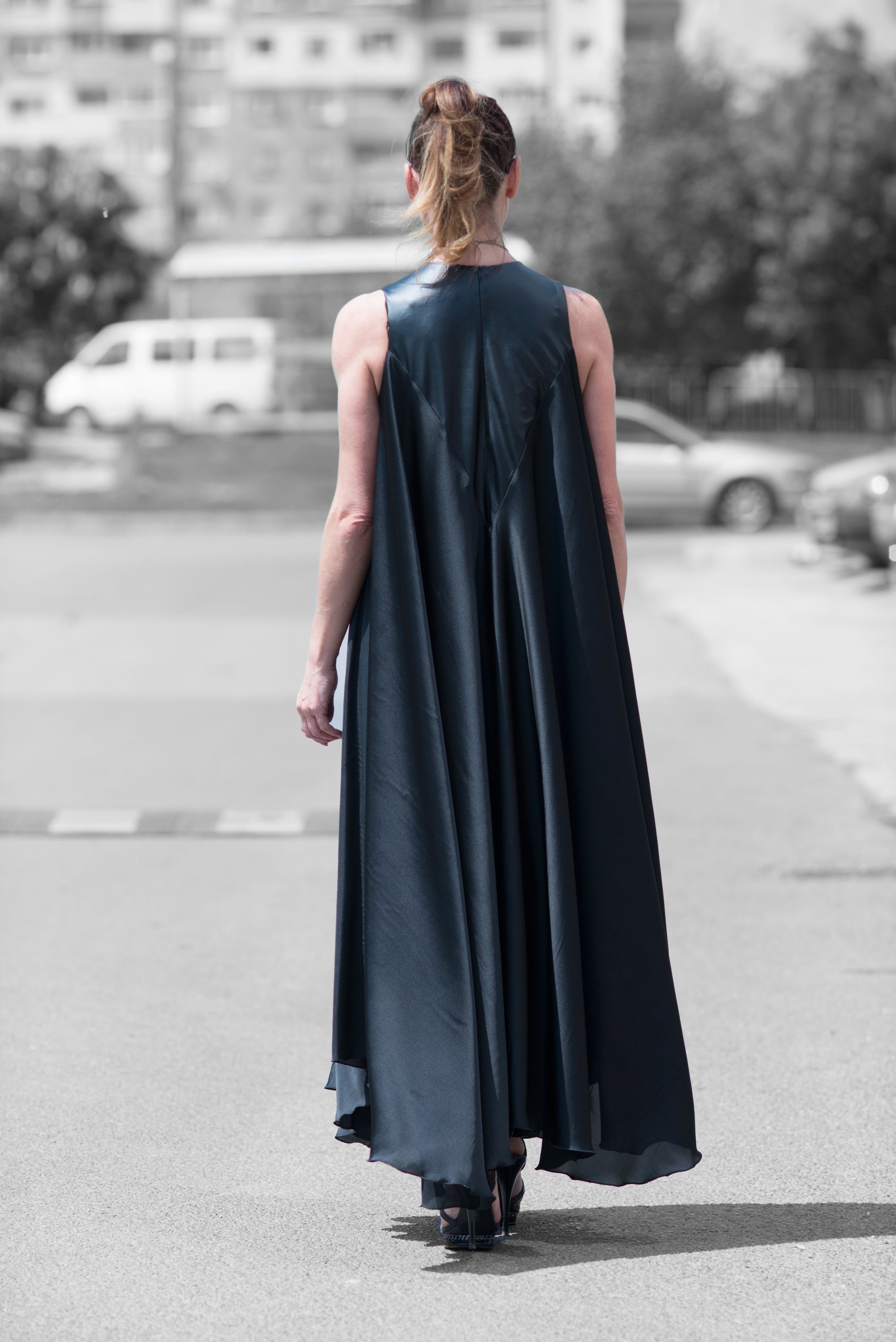 Black Summer Evening Dress by EUG Fashion
