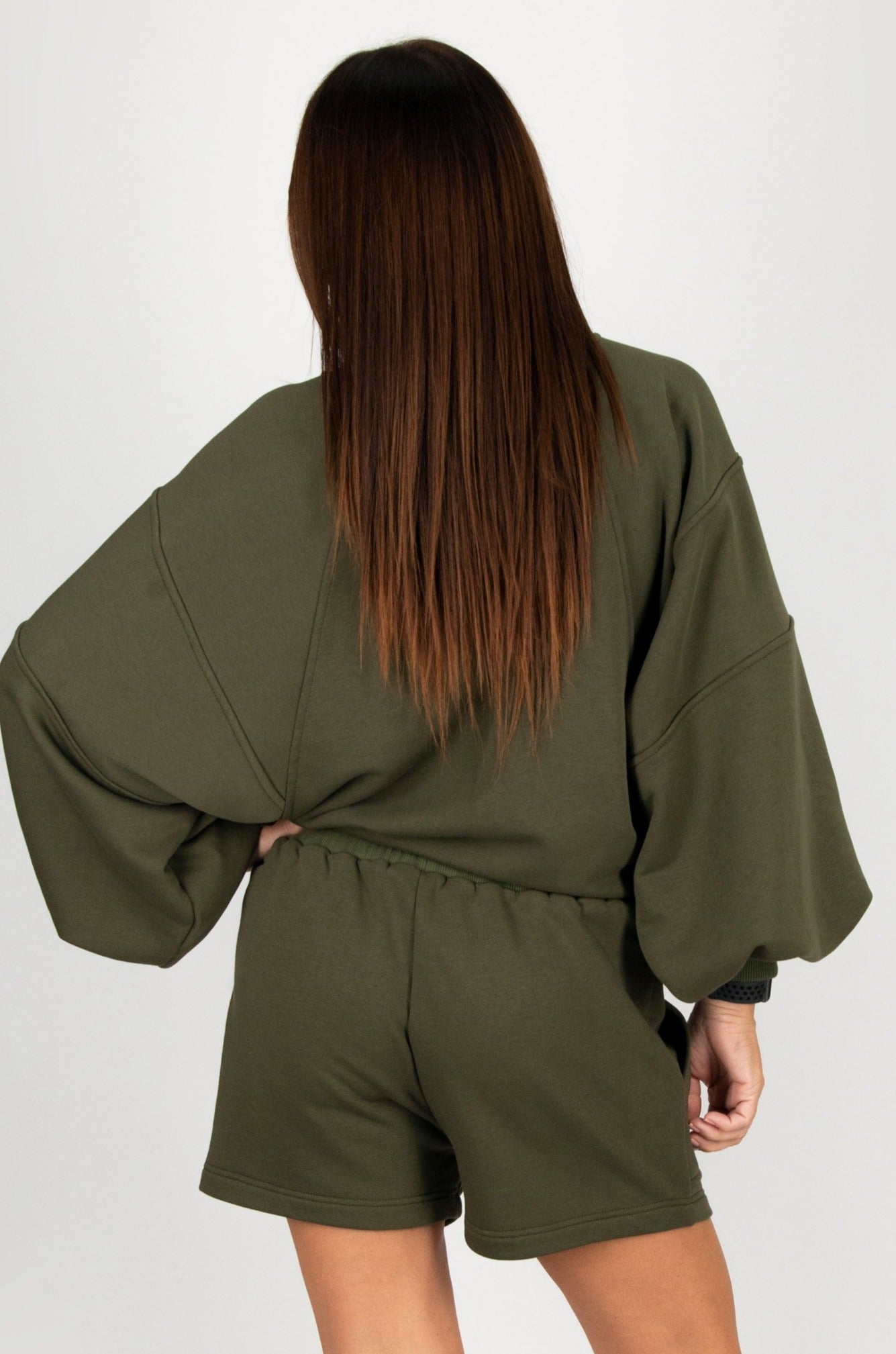 Military Green Sweatshirt by EUG Fashion
