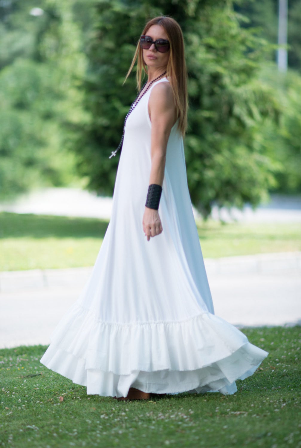 White Long Summer dress, Dresses Spring & Summer