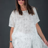 Off White Linen Tunic, Wide  Long Loose Top, New Arrival