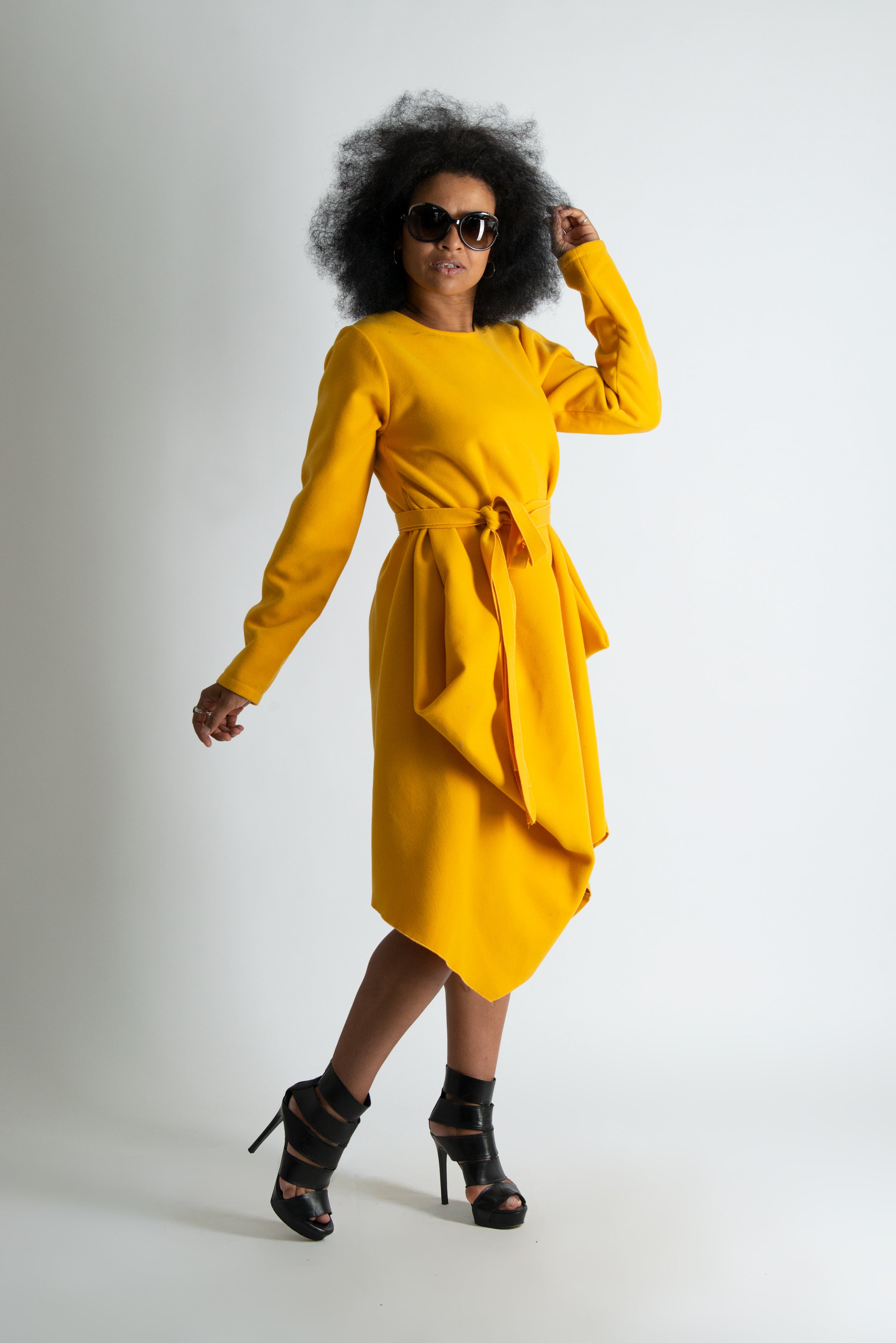 Autumn Winter Grey Cashmere Dress - EugFashion CHELA Autumn Winter Grey Cashmere Dress - EugFashion CHELA